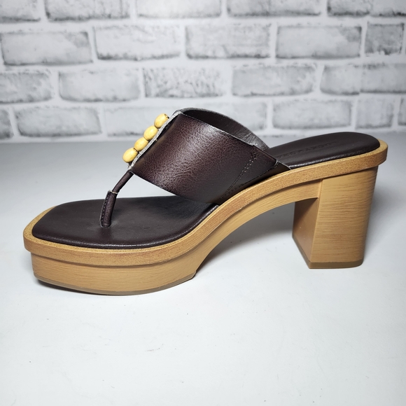 Lucky Brand Women's Mandelina Platform Thong Brown Boho Size 8M - Picture 10 of 14